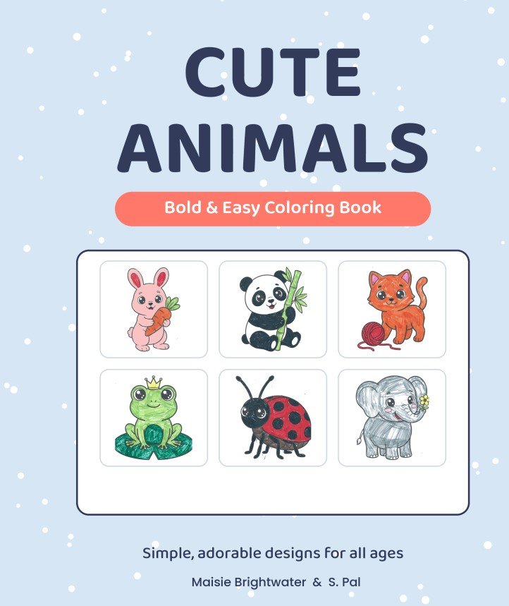 Cute Animals Coloring Book